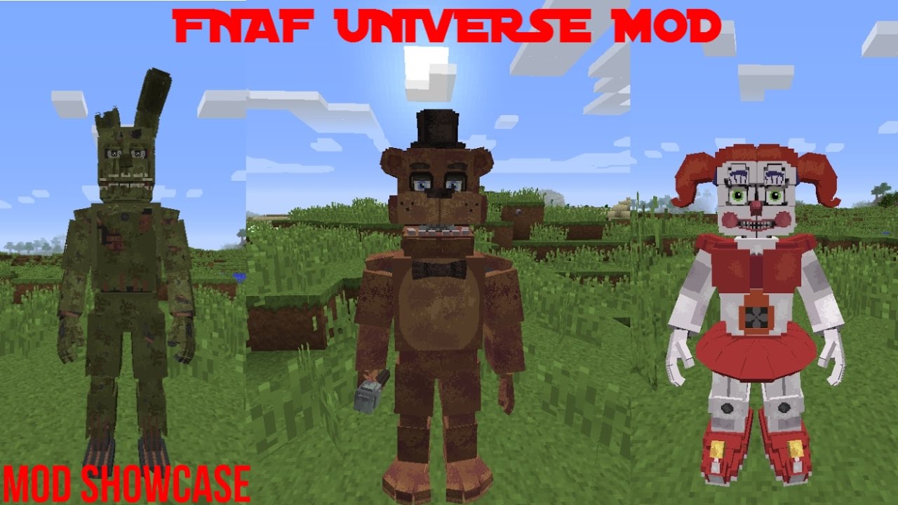 minecraft fnaf universe mod 1 7 10
